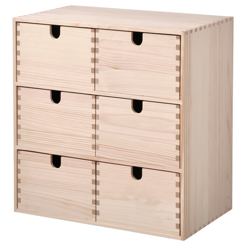 MOPPE Mini chest of drawers, pine, 31x18x32 cm