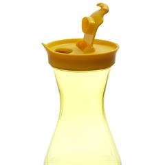 Water Bottle Carafe 1L, plastic, yellow