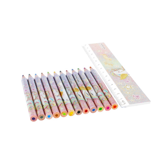 Kids Art Creative Case Stationery Set 68pcs Unicorn