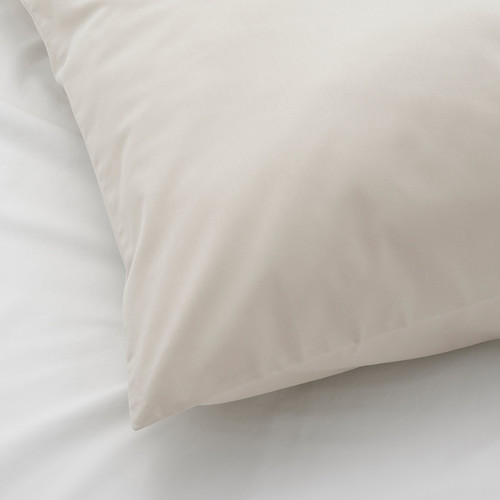 DVALA Pillowcase, beige, 70x80 cm