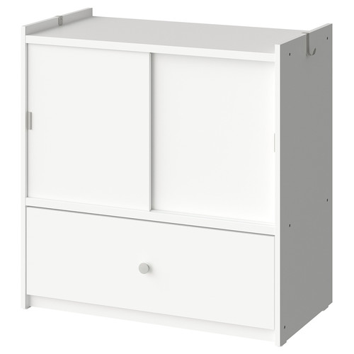 BRUKSVARA Storage unit, white, 80x81 cm