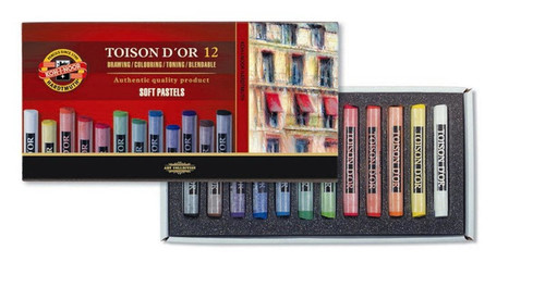 Koh-i-Noor Set of Soft Pastels 12 Colours