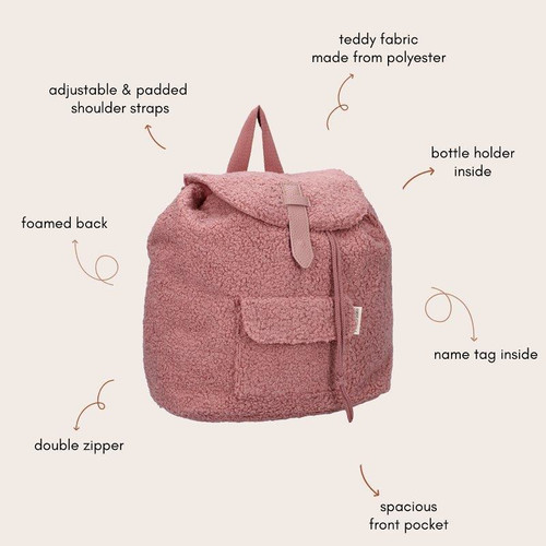 Kidzroom Children's Backpack Dublin Soft pink