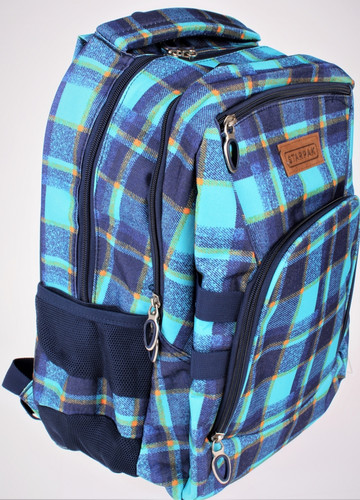 School Teenage Backpack Chequer 1