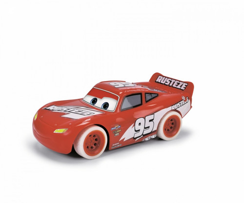 Jada RC Turbo Racer Cars 3 Lightning McQueen Glow, 17 cm, 4+