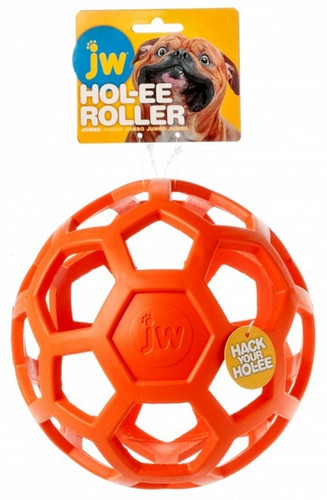 JW Pet Dog Toy Hol-ee Roller Jumbo Orange