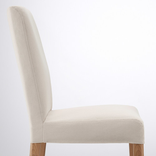 BERGMUND Chair, oak, Hallarp beige