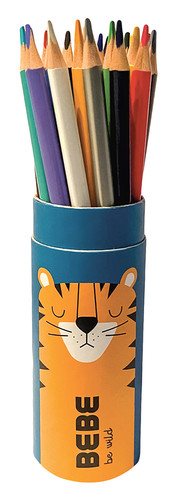 Bebe Coloured Pencils 1 set x 24 Colours, assorted