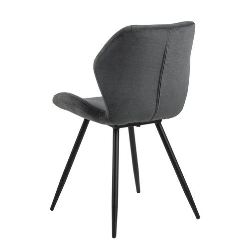 Upholstered Chair Petri, anthracite