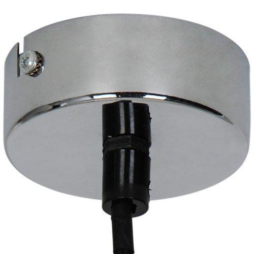 GoodHome Pendant Lamp Flachee E27, chrome