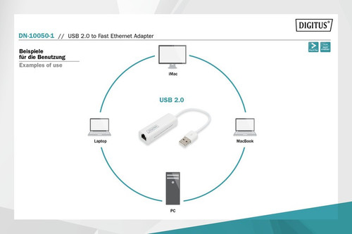 DIGITUS 10/100 Mbps Network USB Adapter