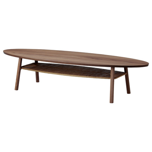 STOCKHOLM Coffee table, walnut veneer, 180x59 cm