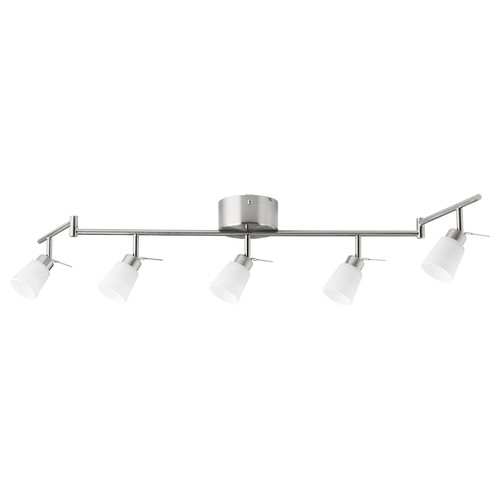 TIDIG Ceiling spotlight with 5 spots, nickel-plated