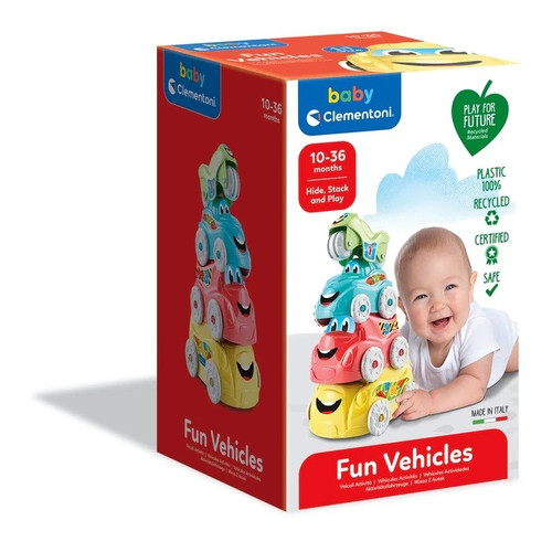 Clementoni Baby Fun Vehicles Tower 10m+