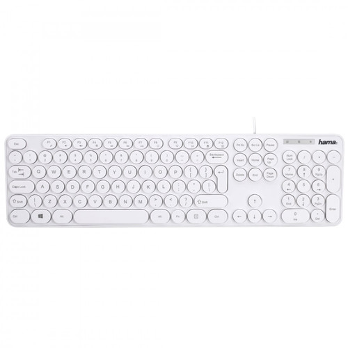 Hama Wired Keyboard KSC-500, white