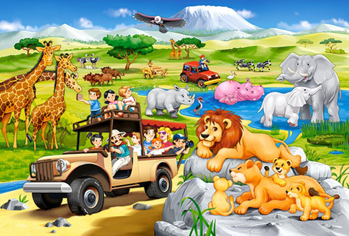 Castorland Children's Maxi Puzzle Safari Adventure 40pcs 4+