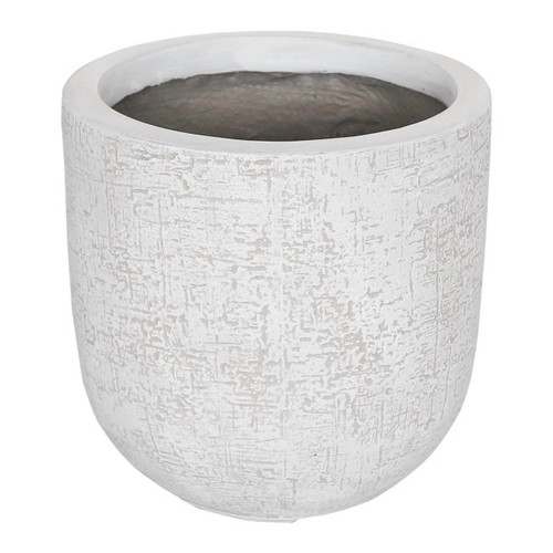 Outdoor Plant Pot Strata 25 cm, white