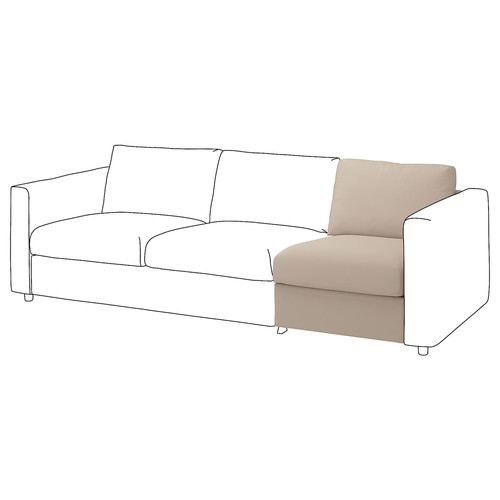 VIMLE 1-seat section, Hallarp beige