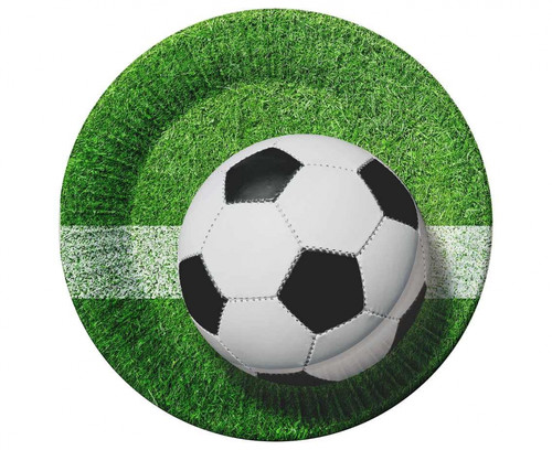 Party Paper Plates 18cm 6pcs Football