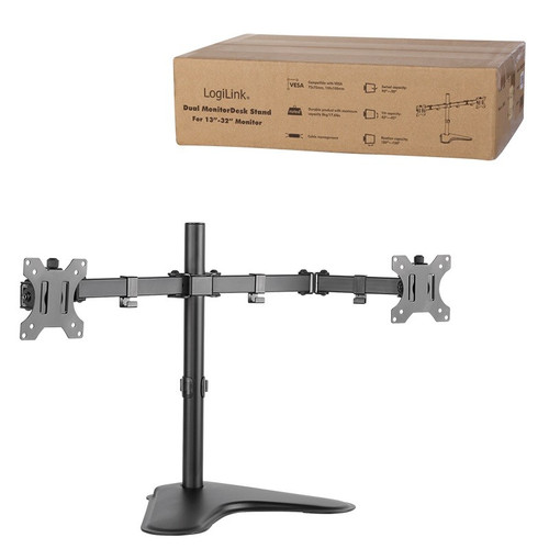 LogiLink Dual Monitor Desk Stand 13-32", max. 8kg