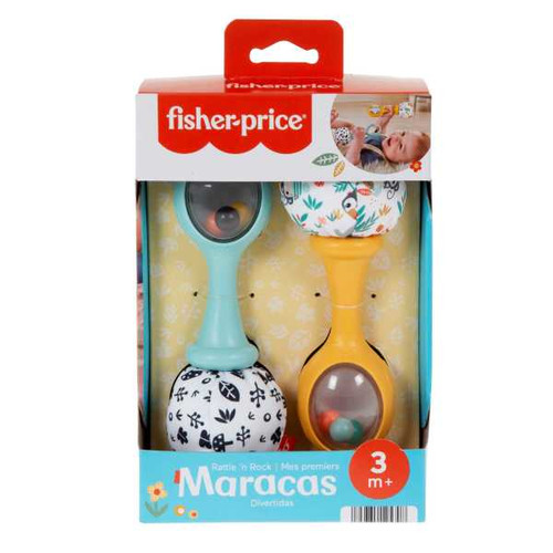 Fisher-Price Baby Rattle ‘n Rock Maracas Toys 2pc HMF34 3m+