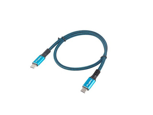 Lanberg Cable USB-C M/M USB4 0.5m 100W 8K 60Hz, black-blue