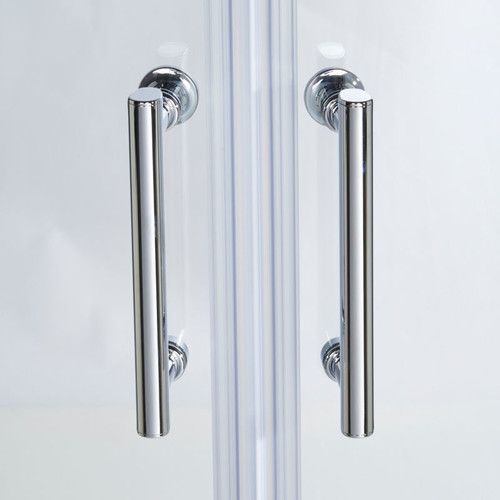 Cooke & Lewis Shower Enclosure 80x80x190cm, chrome/transparent