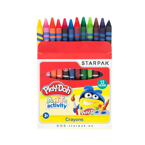 Starpak Wax Crayons 12 Colours Play-Doh