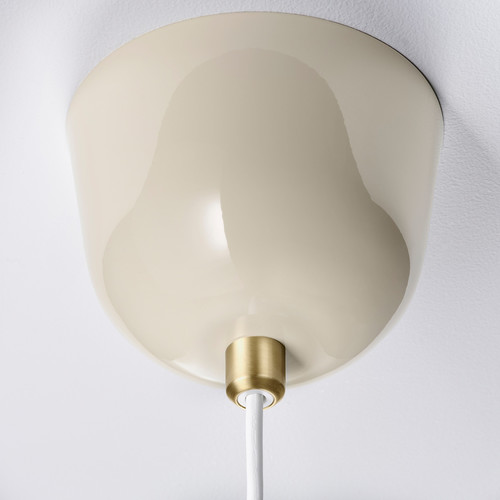 RÖDFLIK Pendant lamp, light beige