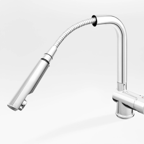 Ferro Kitchen Mixer Tap with pull-out spout Toledo, chrome