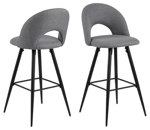 Bar Stool Ayla, grey