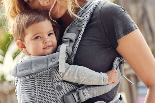 BABYBJORN - Baby Carrier Harmony 3D Mesh, Silver 0-36m