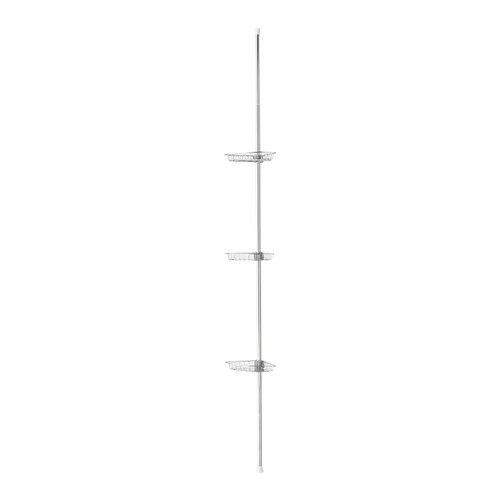 GoodHome Shower Rail with Baskets Koros