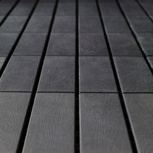 RUNNEN Floor decking, outdoor, dark grey, 0.81 m²