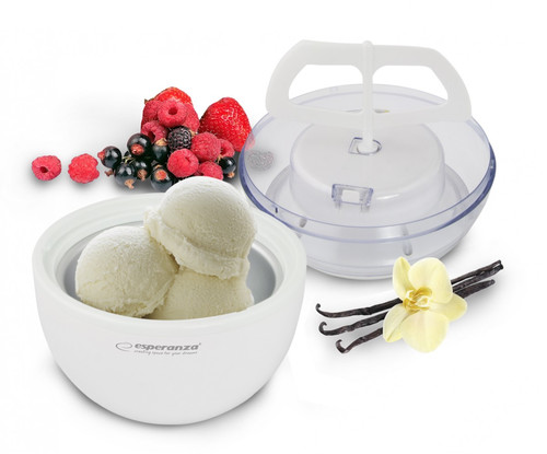 Esperanza VANILLA Ice Cream Maker, white