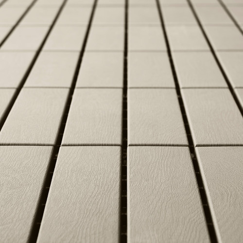 RUNNEN Decking, outdoor, beige, 0.81 m²