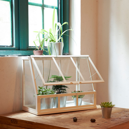 ÅKERBÄR Greenhouse, in/outdoor/white, 45 cm