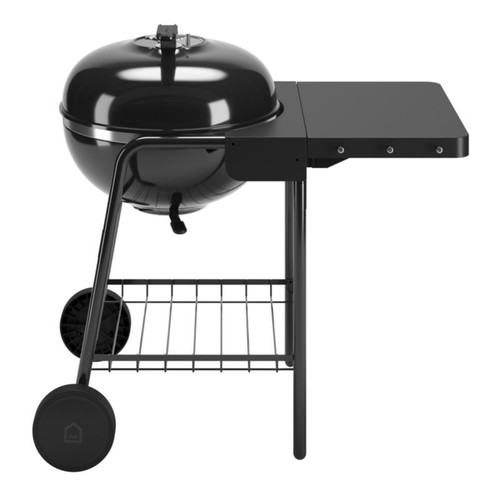 GoodHome Charcoal Barbecue BBQ with Shelf Kiowa 57 cm