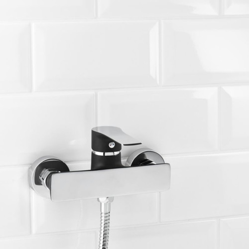 GoodHome Shower Mixer Tap Wicie, black