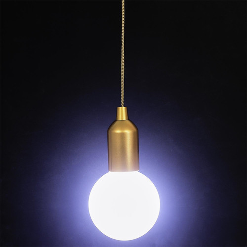 Pendant LED Lamp L, battery-operated, gold