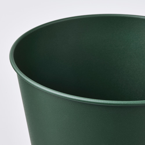 ÅKERBÄR Plant pot, in/outdoor/dark green, 15 cm