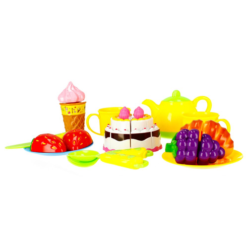 Super Fun Food Playset with Velcro Tea Party 3+