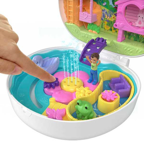 Polly Pocket Flower Garden Bunny Compact HKV36 4+