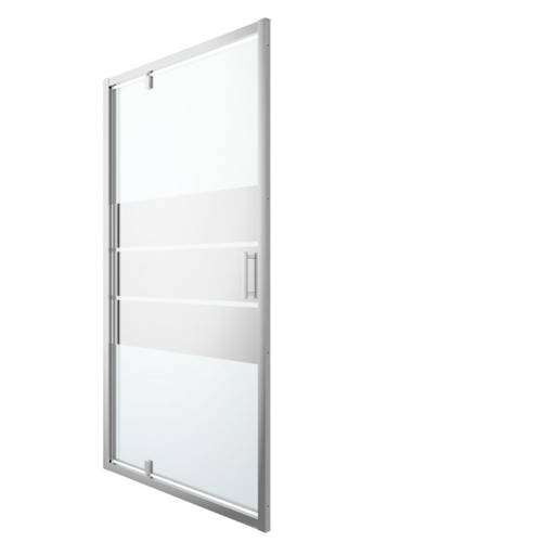 GoodHome Pivot Shower Door Beloya 120 cm, chrome/mirror glass