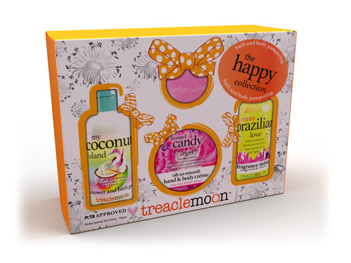 TREACLEMOON Gift Set The Happy Collection  (Body Wash + Body Lotion + Body Mist + Bath Bomb)