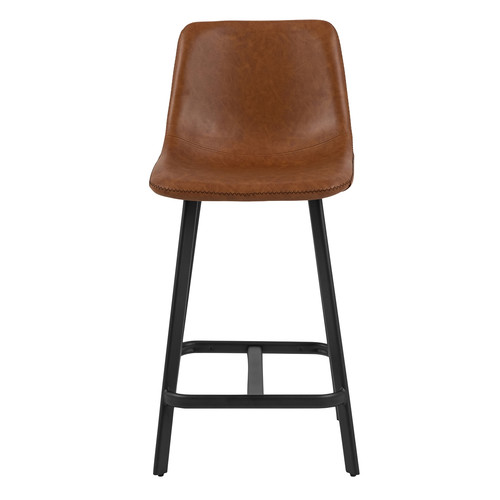 Bar Stool Oregon PU Brandy Low