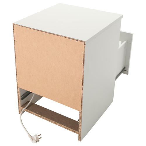 BRIMNES Nightstand, white, 39x41 cm