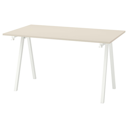 TROTTEN Table top, beige, 140x80 cm