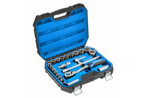 HOEGERT Toolkit Tools Set 24pcs Ratchet & Sockets