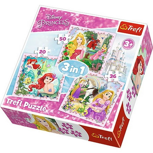 Trefl Children's Puzzle Disney Princess 3in1 3+